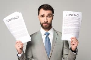 Business Cleaners near me use contracts.