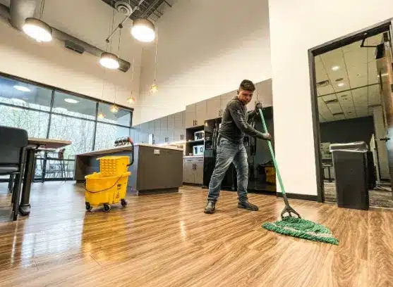EMD Cleaner mopping floor